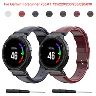 [HOT JUXXKWIHGWH 514] หนัง Watch Bands สำหรับผู้เบิกทาง Garmin 220 230 235สมาร์ทดูวงกีฬาสำหรับผู้เบิกทาง620 735 735XT S20 S5 S6สายเข็มขัด