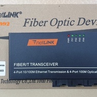 NETLINK Ethernet Fiber Switch 6FO/4FO/3FO/2FO - 2LAN - 4 LAN