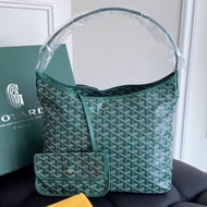 【全新閒置品】goyard 綠色老花hobo單肩包 子母袋