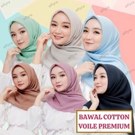 Tudung Bawal Cotton Voile Bidang 45 | Bawal | Tudung | Bawal Cotton | Bawal Plain