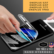 OnePlus 55T66T77T7Pro Hydrogel Soft Nano Screen Protector Film [Full Edge Cover][Anti FingerPrint]