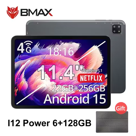 BMAX I12 Power Android 15 Tablet 11.4" 90Hz 2.4K IPS MediaTek Helio G99 ARM Mali-G57 MC2 6GB+16GB Ex