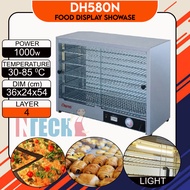 ORIMAS DH580N FOOD 1000W 240V DISPLAY WARMER C/W 30-85C TEMPERATURE CONTROLLER, LIGHTING  & 4 LAYERS