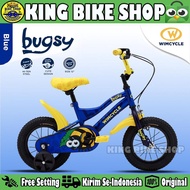 Sepeda Anak Perempuan & Laki WIMCYCLE BUGSY Ukuran 12 Inch Keranjang