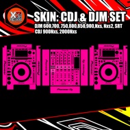 SKINZ PIONEER SET CDJ 900 2000NXS & DJM 600 UP TO 900 ALL VARIAN COLOR & CUSTOM