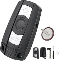 GLOUVDEYZ 3-Button car Key Shell for BMW E87 E81 E90 E71 E53 E60 E61 E64 E70 E84 E89 E90 E91 E92 E93