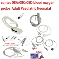 Adult Paediatric Neonatal Veterinary 10 Pin USB SPO2 Probe Blood Oxygen Saturation Sensor CONTEC 08A 08C Blood Pressure Monitor