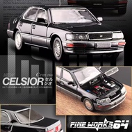 Fine Works-FW 1/64 Lexus LS400 Diecast car Car Model Simulation Alloy Diecast Car Children and Boys 