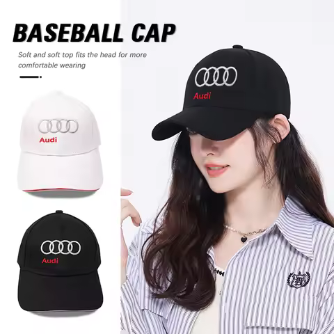 Audi Emblem Baseball Hat Men Women Adjustable Peaked Cap For Audi A3 8p 8v 8l A4 b8 b7 b6 b9 b5 A6 c