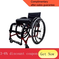 YQ52 Household Sports Wheelchair Household Outdoor off-Road Wheelchair Portable Foldable Bull Wheel Detachable618Return