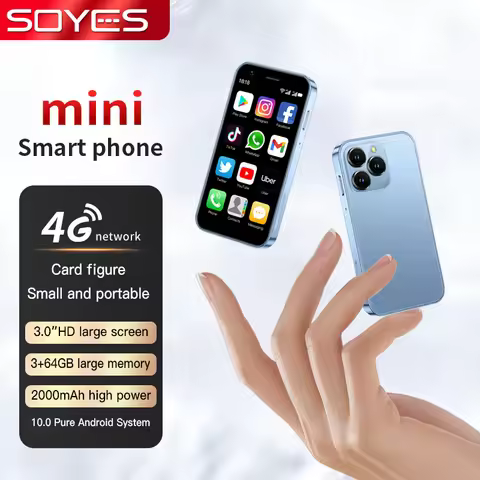 SOYES XS16 4G Mini Smartphone 3.0 Inch Display Android 10.0 2000mAh Small Mobile Phone