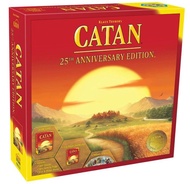 Catan 25th Anniversary (ภาษาอังกฤษ) Board game (Catanหลัก + ภาคเสริม5-6คน + Helpers of Catan scenario) - บอร์ดเกม คาทาน