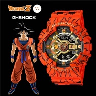 Original G-Shock and DRAGON-BALL GA110 Men Sport Watch Japan Quartz Movement Dual Time Display 200M Water Resistant Shockproof and Waterproof World Time LED Auto Light Sports Wrist Watches with 4 Years Warranty GA-110JDB-1A4 (Free Shipping Ready Stock)