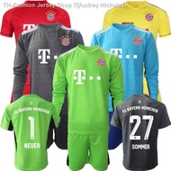 △┇❀ Audrey Nicholas Champions League Bayern Munich ชุดฟุตบอล Neuer sommer เสื้อผู้รักษาประตู ชุดผู้ร