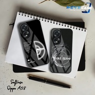 HP MV771 Softcase Glass Glitter Oppo A58 - Oppo A58 Silicone Case - Casing Latest Oppo A58hp