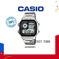 AE-1200WHD-1A ORIGINAL CASIO GENT DIGITAL STEEL BAND JAM LELAKI