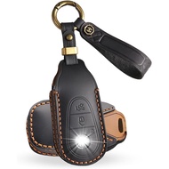 Key Fob Case Cover Compatible with Mercedes C Class S Class MB GLC EQS EQE 300 350 450 560 580 2020-