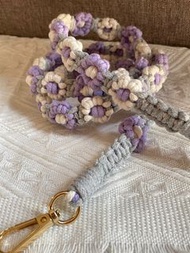 🌼D.I.Y. Handmade macrame flower phone strap/wristlet 🌼全人手編織花花手機繩。手機掛繩。掛頸繩。手腕繩。