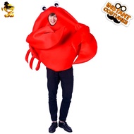 Adult Female And Male Couples Funny Spoof Crab Costume Cute Animal Cosplay Party Costume 240920