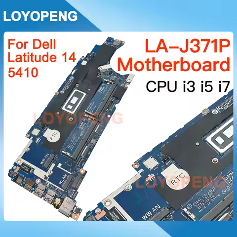 FDZ41 LA-J371P Mainboard For Dell Latitude 5410 Motherboard CPU i3-10110U i5-10210U i5-10310U i7-106