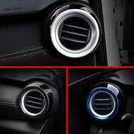 2Pcs Car Air Conditioning Outlet Vent Cover Stickers Trim for Nissan Kicks 2016 - 2021 Stainless Ste