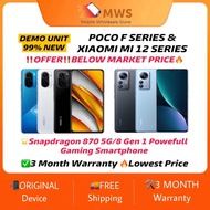 ‼️OFFER‼️XIAOMI POCO F3 5G/Mi 12 5G/Mi 12 LITE 5G/Mi 12 PRO 5G DEMO UNIT Snapdragon 870 5G/8 Gen 1 G