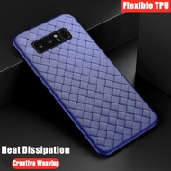 For Samsung Galaxy Note 8 6.3 inch SM-N950F N950FD Creative Woven Heat Dissipation Case Flexible TPU Matte Surface Anti-fingerprint Back Cover