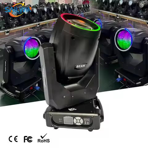Low Price Mini Sharpy Beam 200W Cabeza Movil LED Spot Rainbow RGBW DJ Event Disco Stage Light 18Pris