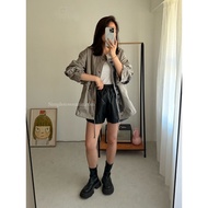 Japanese Style Amoeba Patchwork Military Uniform Jacket 2558302