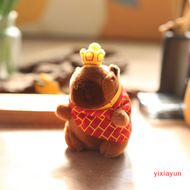 yixiayun 12cm Cute Mini Keychain Capybara Pendant Lamb Plush Toy Lamb Bag Pendant Keychain Key Accessories Gift