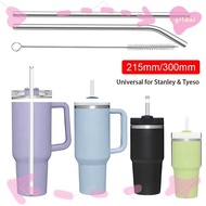 GILDAI 1Pcs Cup Straw, Drinking Silver Stainless Steel Straws, 6mm 8mm Straight Bent Reusable Replacement Straw for  30oz 40oz Tyeso Cup