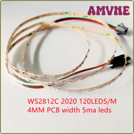 AMVNE 1M 90LEDS/m 120LEDs/m 200LED/S WS2812C 2020 addressable pixel LEDs flexible 5V RGB IP20 4mm used WS2812 2020 5MA LED light beads QIEVB