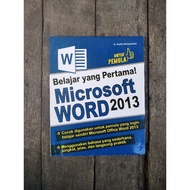 First learning microsoft word 2013