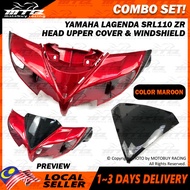 COMBO SET YAMAHA LAGENDA SRL110 ZR HEAD UPPER COVER & WINDSHIELD