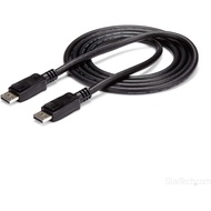 StarTech.com DisplayPort 1.2 Cable w/ Latches - 6ft / 2m - HBR2 - 4K x 2K Display - Certified DP to 