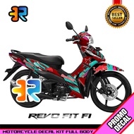 Decal Motor Revo Fit FI Desain Road Race Sticker Decal Full Body