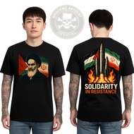 Iran Revolution Men's T-Shirt – Iran Palestine Character & Flag Images