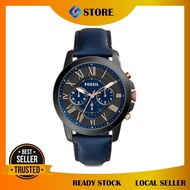 Fossil FS5061 Grant Chronograph Blue Leather Men Watch