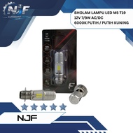 BHOLAM LED MOTORCYCLE MAIN HEADLIGHT BULB M5 H6 T19 LEGS 1 7/ 9W