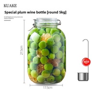 Food Grade Glass Sealed Container for Making Fruit Wine Home Use Kitchen Storage Bottle Quince Plum 