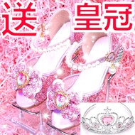 Pri princess shoes kids girl girl shoes princess Girls Sandals Elsa Princess Shoes Children High Hee