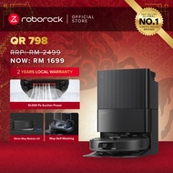 Roborock QR 798 Robot Vacuum | 10,000Pa Suction Power | Mop Self-Wash | App Control