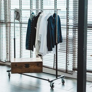 【拜爾家居】耐重型單桿伸縮曬衣架