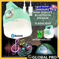 USB RECHARGEABE 20W Bluetooth Speaker Flashlight Disco Light Portable Bluetooth Speaker With Lamp RG