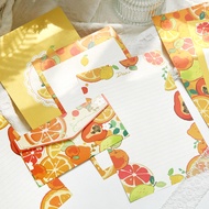 Fresh Fruit Series Envelope Letter Paper Set Premium Romantic Love Letter Letter Note Bookmark Seali