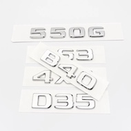 Chrome Silver Letters 550G 4X4 850 550 D35 B40 D6S B63 Emblem for Mercedes Benz Brabus G Car Fender 