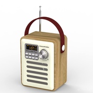 Radio Disk Wooden Full-Frequency tf8cm Card Support Bluetooth Woofer Handle Film Reading u Vibration