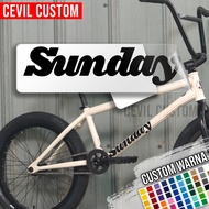 Sunday Bike BMX Sticker Decal