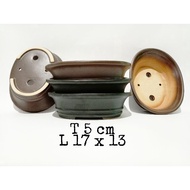 Oval BONSAI Ceramic Pot