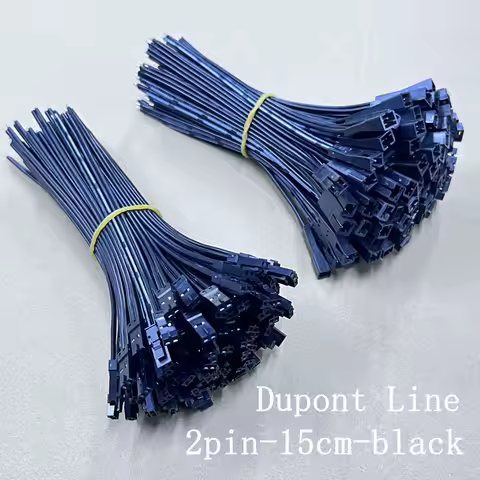 Black 5pcs 10pcs 22AWG Led 15cm Dupont Line Male Female Connection Wire for Cabinet Wardrobe Flat Ca